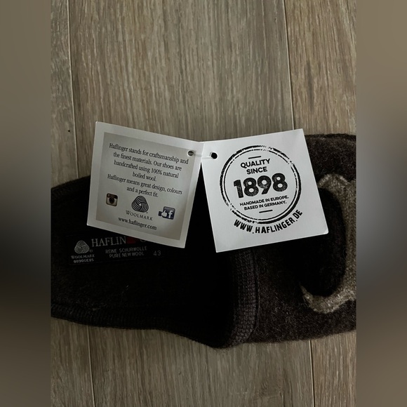 NWT Haflinger COFFEE Soft Sole Slipper - Size 43 (Men’s 10/Women’s 12) - Picture 7 of 8